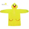Poncho impermeable engrosado para niños, impermeable de dibujos animados para bebé, equipo para la lluvia, estudiante de jardín de infantes, pequeño patito amarillo, impermeable, venta al por mayor