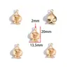 DIY Aleación de Goteo de Aceite Estilo Gótico Retro Colgante de Corazón con Alas Cruz Colgante para Pulsera Llavero W644