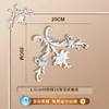 Tira de Borda para Parede de Fundo de TV com Flor de Canto Francês em Linha de PU Imitação de Gesso Tira Decorativa Teto Estilo Europeu Americano