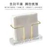 Portarrollos de Papel de Cocina de Escritorio de Acrílico, Estante Colgante Rectangular de Lujo Ligero Comercial con Patrón de Hielo Roto