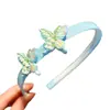 Tiara de Cabelo Colorida e Fresca com Margaridas e Borboletas para Crianças, Presilha de Cabelo para Meninas com Dentes, Tiara Antiderrapante