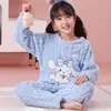 Pijama Infantil Niños 2026 Nuevo Otoño Invierno Felpa de Coral Estilo Delgado Niños Grandes Franela Invierno Niñas Estilo Niñas Conjunto