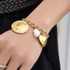 Colar Pingente Coração Pulseira Chique Moda Europeia e Americana Luxo Leve Versátil Corrente da Clavícula, Conjunto de Joias DIY