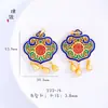 Pingente de Marca Grande de Ouro Areia de Longa Duração Esmalte Queimado Azul Baby Lock diy Pingente Colar Suéter Cadeia Feminina Grande Bloqueio