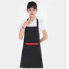 Delantal de Frutería Fresca Supermercado Ropa de Trabajo para Mujer Estampado de Logo Catering Especial Tienda de Té con Leche Personalización al por Mayor