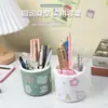 Portalápices de dibujos animados Kaai para niñas, portalápices de escritorio de gran capacidad, estilo ins, caja de almacenamiento de papelería creativa para escritorio de estudiante