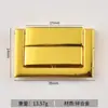 En Stock Cerradura Rectangular Grande Aleación de Zinc Cerradura de Fecha Caja de Madera de Gama Alta Cerradura para Joyería Cerradura de Fundición Hebilla Hebilla Plana Dorada