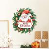 Pegatinas navideñas de comercio exterior transfronterizo de Amazon, pegatinas de pared con linda corona de Papá Noel, venta al por mayor