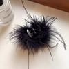 Pinza para el pelo para la parte trasera de la cabeza, otoño e invierno, pinza para sujetar el pelo, nueva pinza de plumas para celebridades de Internet, pinza grande para el pelo, pinza de tiburón