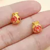 Contas Espaçadoras de Liga Estilo Chinês Sorte e Fortuna com Caractere "Fu", Lótus, Nó Chinês, Lingote de Ouro, Repolho Acessórios para Joias DIY Atacado