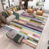 Estilo Nórdico Sofá Sencillo Mesa de Café Felpudo de Piso Alfombra de Sala de Estar de Área Grande Absorbente de Agua Alfombra para Mesita de Noche de Dormitorio en Casa Terciopelo de Cristal
