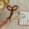 Clipe de ácido acético de arco oco clipe de âmbar grampo de cabelo grande clipe de tubarão feminino multivolume verão francês