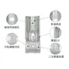 Conector de Tubería de Acero Inoxidable de 25 mm, Conexión de Tubería de Hierro, Conector de Tubería de Acero Galvanizado, Unión de Tubería de Acero con Clip de Fijación Redondo para Tubería