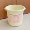 Set de tocador rosa para niñas, cubo para dormitorio de estudiantes, lavabo, cesta de baño, artículos de tocador, cubo de plástico grueso y resistente