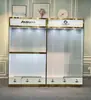 Vitrina Exhibidora para Tacos de Billar con Acabado de Pintura Sencillo, Caja de Luz, Iluminación Multicapa, Adecuada para Salas de Miembros, Gabinete de Almacenamiento para Tacos Grandes y Pequeños