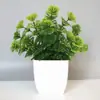 Planta Verde Artificial Eucalipto Planta em Vaso Decoração de Sala de Estar de Casa Plástico Pequeno Bonsai Lavanda Flor Artificial Planta Alta Simulação