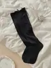 Calcetines Serie Miu para Mujer, Calcetines Finos Transparentes de Color Sólido para Pantorrilla de Primavera y Verano, Costura Sin Costuras Borde Enrollado Moño Calcetines Largos Blancos Holgados JK