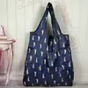 Bolsa de Compras de Supermercado Mediana en Stock, Bolsa de Compras Ecológica Plegable Ligera, Bolsa de Almacenamiento Portátil Tela Oxford 210D
