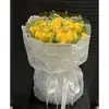 Tecido Renda Vazada Bordada Tendência Buquê Floral Branco Material de Embalagem Floral Tecido Estilo Chanel DIY