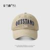 Nueva gorra de béisbol grande de primavera y verano para mujer, letra rosa, ala ancha, visera profunda, para hombre, circunferencia de cabeza grande, casual