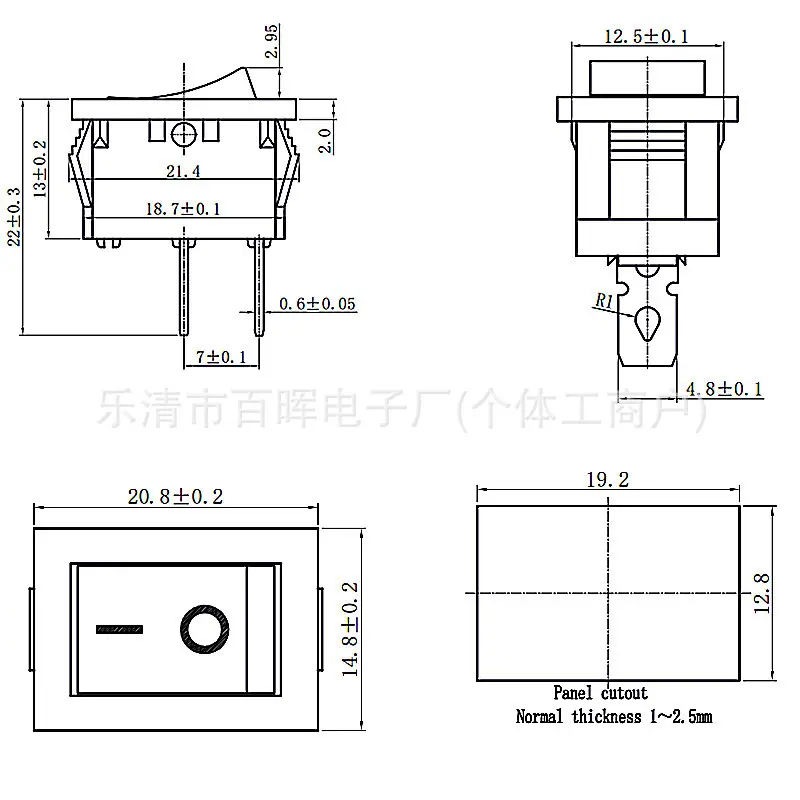 D1两脚规格