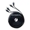 Cable de Audio para Coche 5m Cable de Audio para Coche Cable de Señal con Cabezal Lotus RCA Conexión Amplificador Subwoofer Unidad Principal