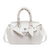 Bolsa de mão feminina de alta qualidade, nova moda primavera 2025, elegante bolsa Kelly, bolsa retrô com tendência, bolsa de ombro mensageiro
