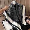 Pañuelo cuadrado pequeño de 90 cm pañuelo de seda vintage pañuelo de seda con estampado de letras tridimensional para dama nuevo pañuelo profesional pañuelo de satén venta al por mayor