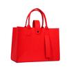 Bolsa de fieltro portátil personalizada, bolsa de regalo promocional corporativa, bolso de mano sencillo para viajeros, bolsa de fieltro gruesa de gran capacidad.