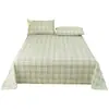 Lençol de Cama Escovado de Algodão Puro Engrossado Peça Única Capa de Edredom 100% Algodão Novo Estilo 2026 Roupa de Cama de Dormitório com Elástico Fronha Conjunto de Três Peças A