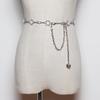 Cadena de Cintura para Mujer Delgada Estilo Coreano Combinable Cinturón para Vestido Sexy Decorativo Combinable Falda Camisa Cadena Metálica Simple a la Moda
