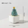 Árbol de Navidad de Alambre Sólido Envuelto con Vidrio Glaseado Planta en Maceta Manualidades de Vidrio Adorno de Regalo de Navidad Creativo Venta al por Mayor