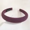 Novo Aro de Cabeça Simples Estilo Japonês e Coreano para o Topo da Cabeça Aro Pequeno Estilo Chanel Estilo Menina Aro de Cabelo de Cor Sólida Aro de Cabelo de Tecido de Alta Qualidade