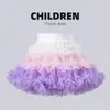 Vestido Tutu Feminino Transfronteiriço Primavera/Verão 2025, Vestido Bolo Estiloso para Bebês, Vestido Princesa Arco-Íris Gradiente Infantil da Amazon