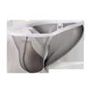 Nueva Moda Sexy de Malla Hueca Ropa Interior Sexy de Cintura Baja Tanga Pantalones Elásticos Bolsa de Aire Ropa Interior Triangular para Hombre