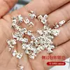 Base de Cobre DIY Pulsera Resistente al Color Accesorios Cierre para Enrollado de Alambre Doble Cara Aro de Salto Abierto Pasador de Cabeza Redonda Pasador en T Anillo Sencillo Material de 9 Pines