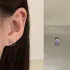Colección de Pendientes de Hueso del Oído Morado de Ensueño Pendientes de Zirconia Pendientes Planos Espirales de Titanio Médico para el Hélice Pendientes de Hueso del Oído Morados