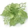 Flor artificial de 9cm festival de Natal pó de cebola com flor oca enfeites de guirlanda de árvore de Natal pendente decoração flor falsa