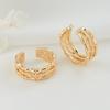 Accesorios de Mano DIY Accesorios Europeo y Americano Transfronterizo Anillo Abierto Ajustable Anillo para Hombres y Mujeres Anillo de Oro de 14K