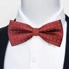 Estoque Pronto do Fabricante Gravata Borboleta Jacquard Formal Masculina para Negócios, Casamento, Festa, Gravata Borboleta Floral de Poliéster em Forma de Seta