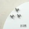 Nueva Joyería para Uñas con Lazo de Zirconia Joyería para Uñas con Lazo de Zirconio de Alta Gama Textura Lujo Ligero Francés Tridimensional