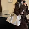 Bolsa de ombro única, elegante e simples, nova bolsa vintage estilosa grande para mulheres, bolsa de axila casual de grande capacidade para o dia a dia, moderna