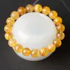 7A Fluorita Amarela Natural Contas Espalhadas Acessórios para Joias DIY Cristal Artesanal Multi-Tesouro Contas Redondas Pulseira de Contas Únicas