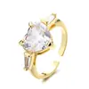 Anillo de amor para mujer, diseño de nicho, de alta gama, de moda, personalizado, con apertura, ajustable, ligero, de lujo, exquisito anillo para el dedo índice para el verano.