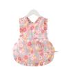 Bata para niños de algodón puro, babero para bebé para comer, delantal impermeable y antisuciedad para niña, otoño e invierno, sin mangas, para vestir al bebé al revés