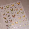 Pegatinas de Uñas Artísticas Florales de Mariposa Estilo Hada Pura Iron Aurora M-482 Verano Transparente Estilo Resort Cadenas Estrellas