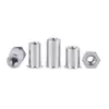 Stud de Rebitagem por Pressão com Furo Passante de Aço Inoxidável 304 Sos-3.5M3/M4/304 Coluna de Porca de Rebitagem por Pressão Sextavada M3M4M5