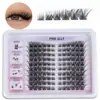 Diez filas de pestañas de gran capacidad ojos de zorro segmentadas demonio perezoso trilogía natural principiante gruesas pestañas postizas racimo individual