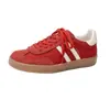 Piel de Vaca Versátil Piel Genuina Zapatos de Mujer Zapatos de Entrenamiento Alemanes de Caña Baja Retro Primavera Nuevos Zapatos de Mujer Casual Estilo Americano