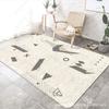 Alfombra de dibujos animados para sala de estar, venta al por mayor, ligera, de lujo, nórdica, para dormitorio, suelo, estudio, mesa de centro, manta, tienda